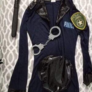 Police Costume with Handcuffs and Badge